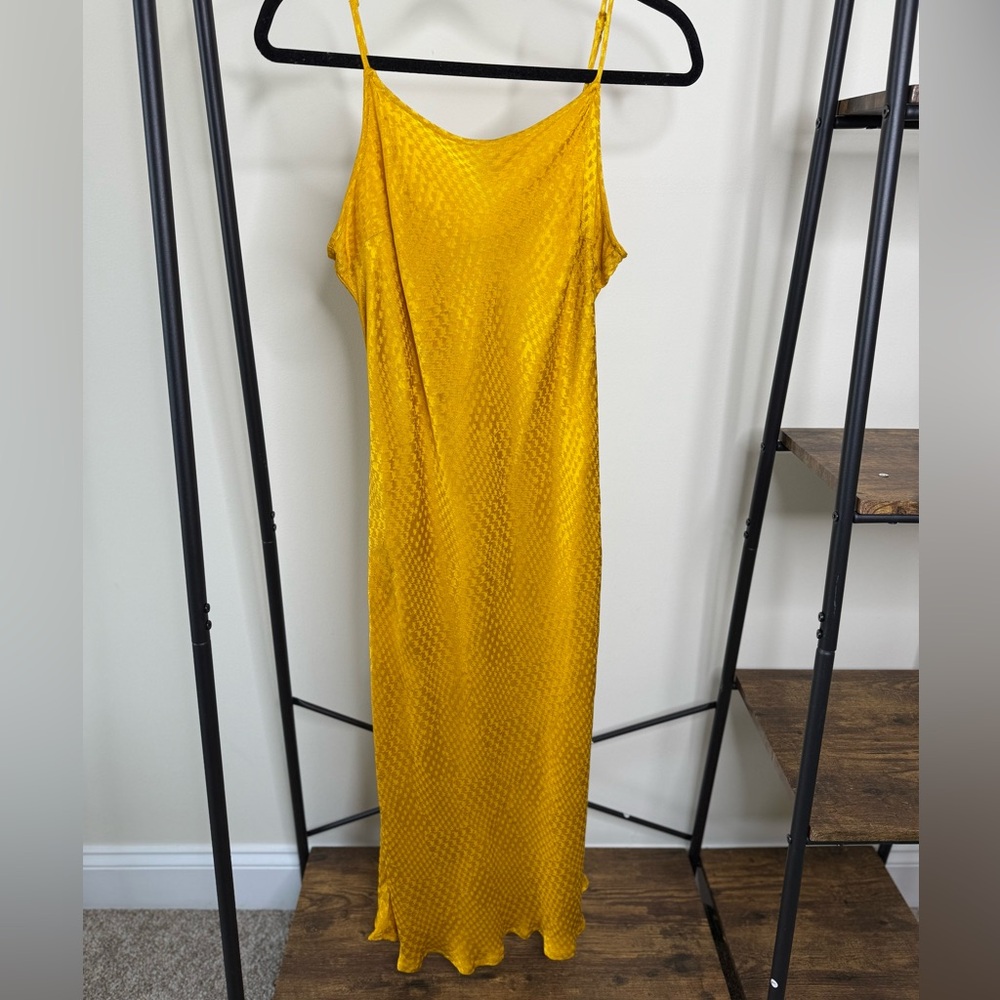 Yellow Gold Slip Dress
